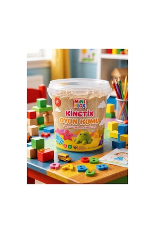 Doğal Kinetik Oyun Kumu 500gr Bej Bej Doğal Kinetik Oyun Kumu 500gr Bej Bej