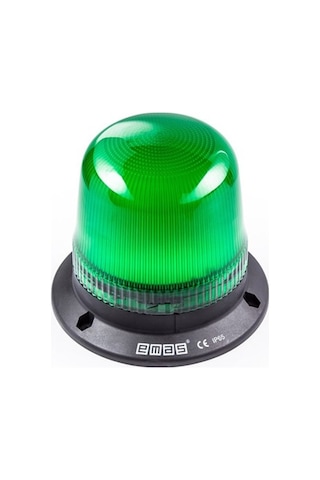 Emas It120g024 It Serisi Yeşil 24v Ac/dc Led Tepe Lambası 120mm