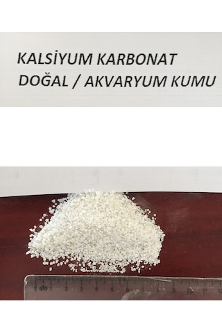 Beyaz Kalsiyumlu Akvaryum Kumu 10 Kg 1-1.50 Mm