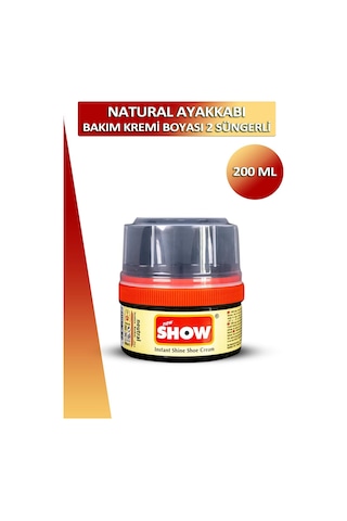 Show Ayakkabı Bakım Kremi Boyası 2 Süngerli 200 Ml 001