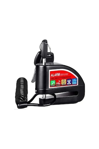 Bluetooth Araç Kiti Alarmlı Disk Kilidi Motorsiklet Scooter Bisiklet Sesli Alarm 110 Desibel Yüksek Ses