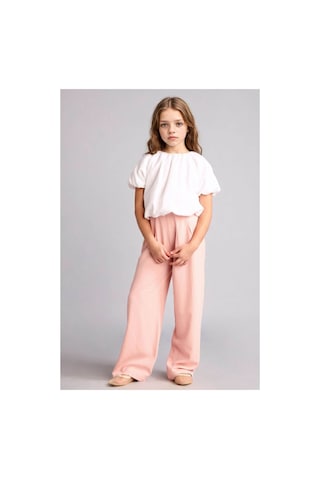 Defacto Wıde Leg Geniş Paça Keten Karışımlı Pantolon Kız Çocuk H1212a826smbr74 Pembe-br74