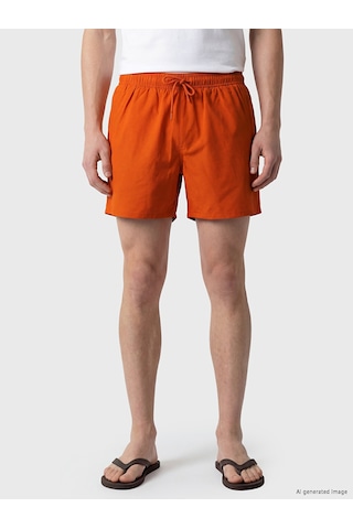 Lcw Swımwear Turuncu En Kısa Boy Erkek Deniz Şortu