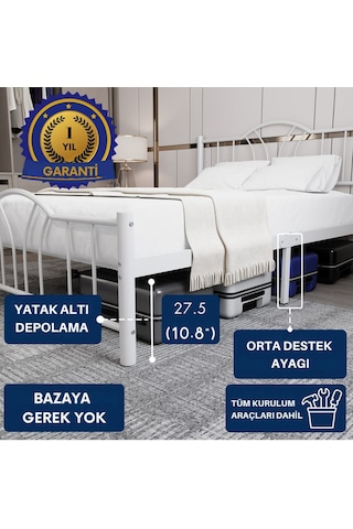 Aksviva Bella Çift Kişilik Ferforje Karyola