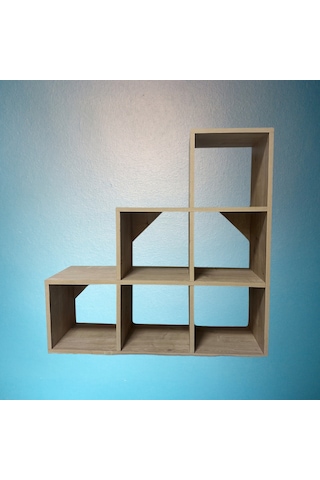Mukotoys Basamak Raf Kitaplık Mdf 98x98 Meşe