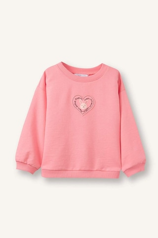 Defacto Oversize Baskılı Sweatshirt Kız Bebek G7501a526sppn657 Pembe-pn657