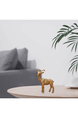 Lijinxu Pirinç Keçi Heykelcik Mikro Peyzaj Koyun Kompakt Hayvan 50x32mm