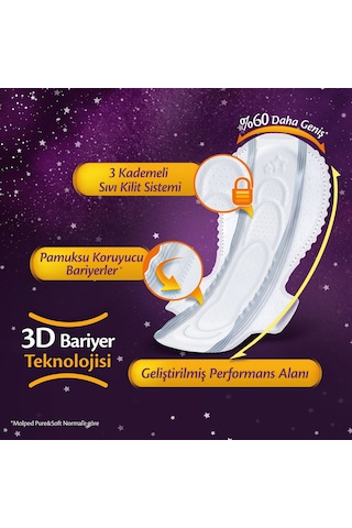 Molped Super Night Hijyenik Ped Gece 66 Adet