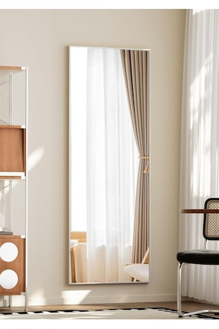 İva 140x55 Ayaklı, Asılı Veya Duvara Yaslı, Yer Aynaları,oturma Odası, Yatak Odası, Giyinme Odası GÜMÜŞ