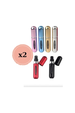 Taşınabilir Mini Doldurulabilir 2 Adet Parfüm Şişesi Atomizer Parfüm Şişeleri Boş Küçük
