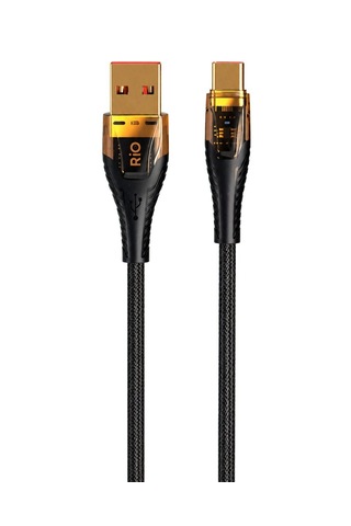 Flayse C23a-c Usb To Type-c 6 Amper Hızlı Şarj Data Kablosu 1 Metre Led Gösterge
