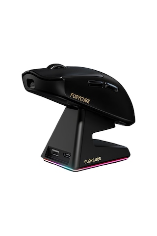 Furycube G9 Pro Paw3311 Kablolu Bluetooth 2.4ghz 22000dpı Kablosuz Gaming Oyuncu Mouse - Siyah