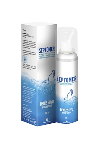Septomer Deniz Suyu Burun Spreyi 125ML Septomer Deniz Suyu Burun Spreyi 125ML