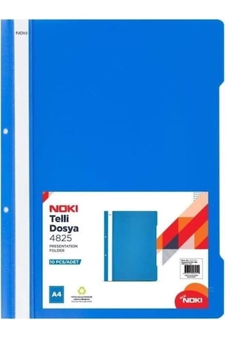Noki Telli Dosya Eco 4828 Mavi 50'li Paket
