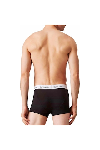 Calvin Klein Erkek Pamuklu Slim Fit Beli Elastik Bantlı Pamuklu 3'lü Siyah Boxer Lv00nb4389-ub1-8729 Siyah