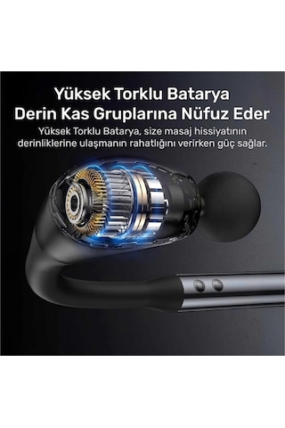 River World Masaj Tabancası Profesyonel Sporcu Uzun Ergonomik Saplı 4 Başlıklı Çok Renkli