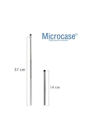 Teleskopik Stylus Akıllı Tahta Sunum Kalemi 37 cm AL3459 Gümüş