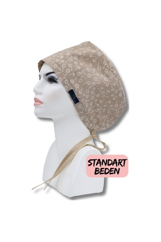 Standart Beden 3lü Paket Bej Nazlı Çiçekler Gülkurusu Nazlı Çiçekler Gri Nazlı Çiçekler Cerrahi Bone Renkli