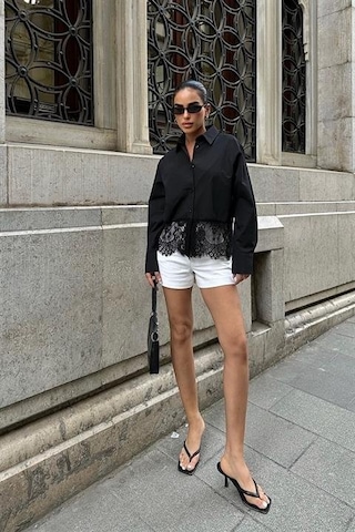 Andrea Dantel Detay Gömlek 3385-08 Si Yah