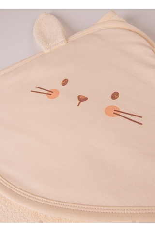 Organik Cute Bunny Banyo Silgisi Natural Standart