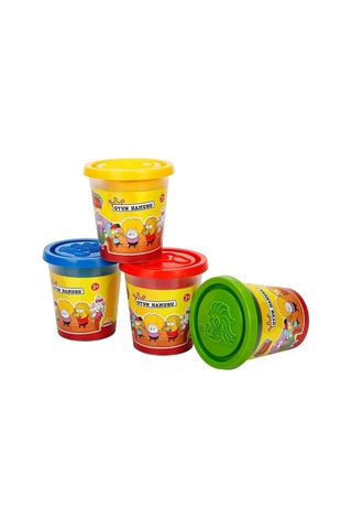 4'lü Oyun Hamuru 560 Gr Çok Renkli