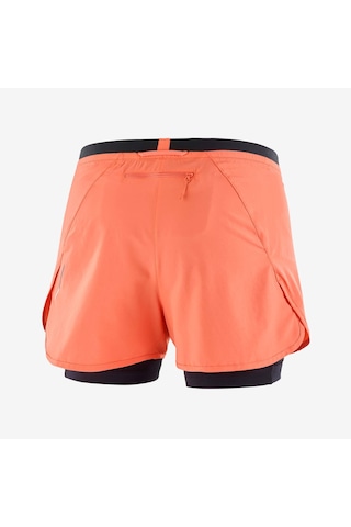 Salomon Cross 2ın1 Kadın Koşu Şortu Coral Lc2133100 Turuncu