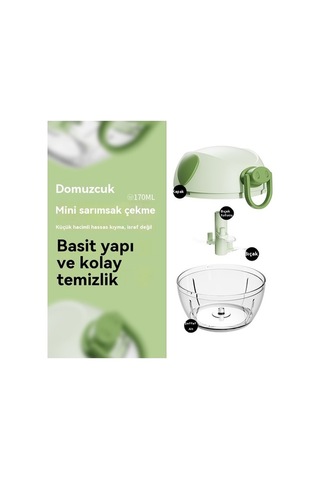 Pazly Yeşil Tipiçok Sarımsak Sarımsak Sarımsak Küresi Kırıcı Kesici Jian Fonksiyonlu Fan Ev Bd Yeşil