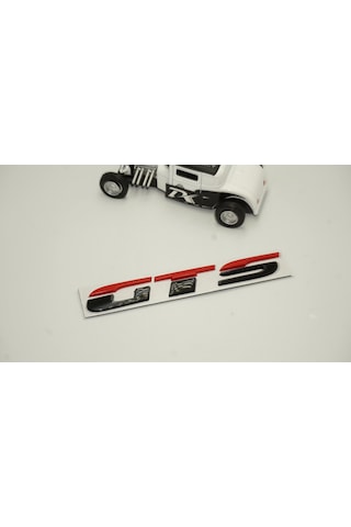 Porsche GTS Bagaj Siyah Kırmızı Metal 3M 3D Bagaj Yazı Logo