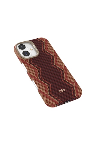 Apple Uyumlu iPhone 17 Kılıf M-safe Şarj Özellikli Raptic Aramid Skin Bionic Serisi Kapak Kırmızı
