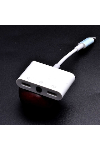 Go Des GD-UC018 Lightning Kulaklık - Şarj - 3.5 mm Aux Dönüştürücü Adaptör - ZORE-257775