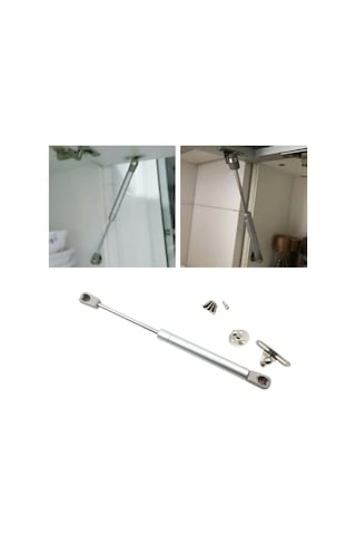 10 Lu Dolap Kapak Pistonu Mutfak Dolabı Gazlı Amortisör 100n 27cm Metalik Gri