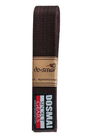 Dosmai Aikido Karate Tek Dolama Kuşak Kahve 200 CM Tk245 Kahverengi