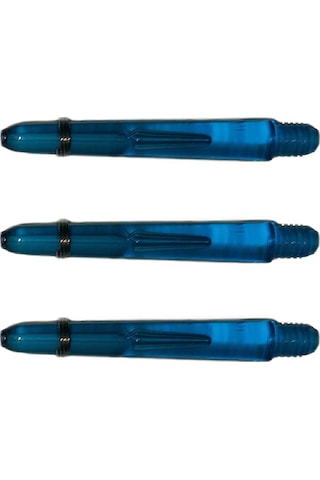 M5 Set 15 Adet 35mm Şeffaf Mavi Polikarbon Dart Shaft-şaft