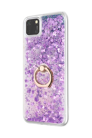 Microsonic Huawei Honor 9S Kılıf Glitter Liquid Holder