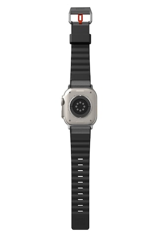 Watch Ultra Uyumlu Deri Kordon 49mm Skinarma Spunk Serisi Pu Strap Kayış Gri Gri
