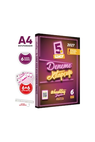 2027 5.Sınıf #hashtag Kazanım Değerlendirme Sınavı 6lı SARMAL Deneme Paketi Çözümlü Türkiye Geneli