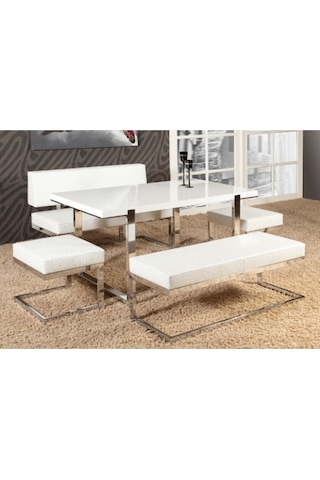 Masa-Loca Bank Takım Model Metal Transmisyon Çelik Nikelaj Suni D Beyaz