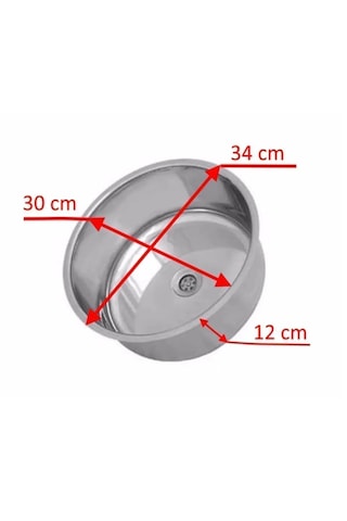 30 Cm Küresel Evye Karavan Evyesi