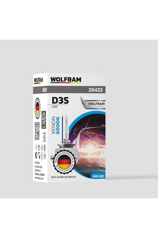 D3s Xenon Ampul Beyaz Işık 12v 35w - Wolfram 28423