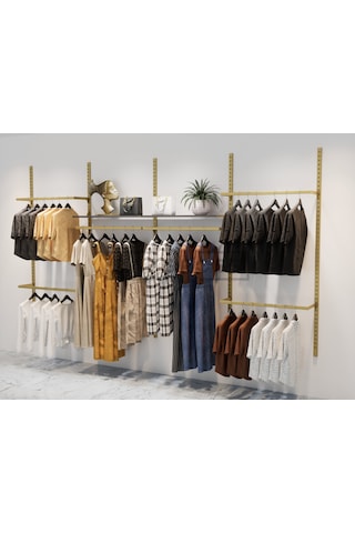 Mağaza Raf Sistemi, Askılık Sistemi, Butik , Mağaza Stand-245x200 Antrasit