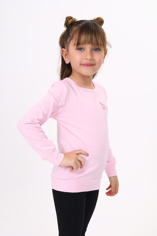 Toontoy Kids Toontoy Kız Çocuk Yusufcuk Nakışlı Tişört Açık Pembe
