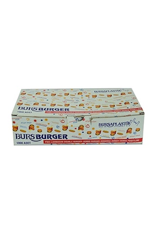 Bursa Plastik Bursburger Pide Lahmacun Burger Kokoreç Döner Ekmek Hışır Poşeti 13x26 1000 Adet Genel