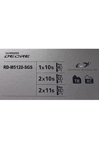 Shimano Deore Rd-m5120 Arka Aktarıcı 42d 2x11v/2x10v 46d 1x10v Siyah