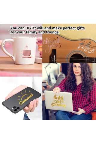 Qingmipy Altın Pvc Vinil Folyo 30x100cm - Kırıcı, Transfer Eliptik - Bardak, Cam, Posteri, Ev Dekorasyonu İçin Dıy El Sanatı Malzemesi Altın