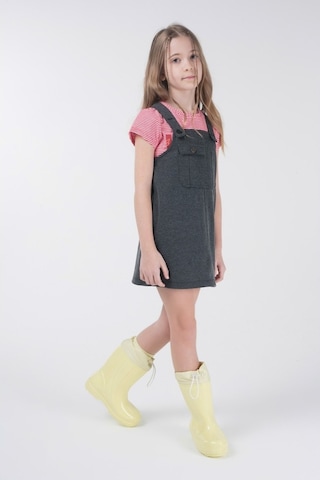 Brz Kids Kız Çocuk Salopet-Antrasit