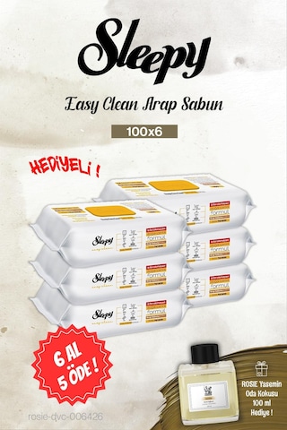 Sleepy Arap Sabun 100'lü 6 Al 5 Öde, Rosie Yasemin Oda Kokusu Diğer