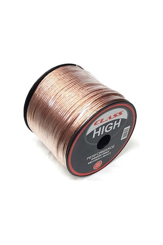 Class 2X1-50 Mm Hoparlör Kablosu 100Metre Şeffaf