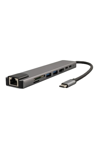 Raca Rc-29630 Type-c 8in1 Hdmı Çok Fonksiyonlu Usb 3.0 Dock Station Macbook - Pc - Playstation - Xbox