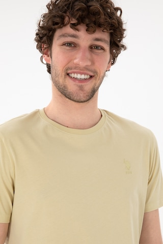 U.S. Polo Assn. Erkek Regular Fit Bisiklet Yaka Açık Haki Basic Tişört 50305924-VR183