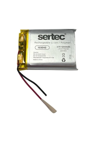 Sertec 103040 3.7v 1200mah Li-ion Polymer Pil